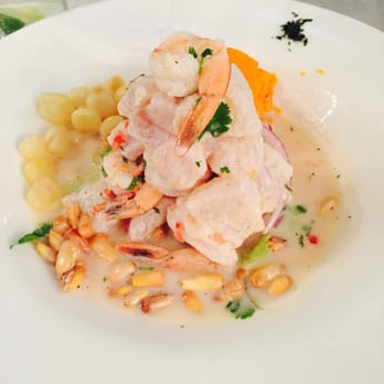 CVI.CHE 105 - Customized ceviche dish with Shrimp, Fish, Lime Juice and Cilantro. - Peruvian Near Me - Miami, Florida