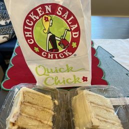 White Chocolate Cake Slice