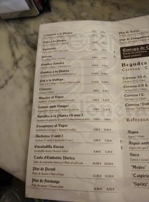 Menu photo 3 Taverna Iberia Barcelona, B