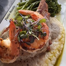 Pork chop add shrimp