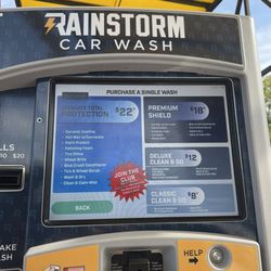 Rainstorm car wash