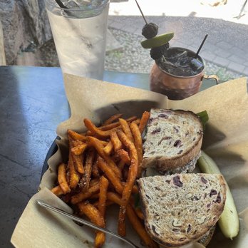Grotto Cafe - Chicken salad & sweet potato fries - Cafes Near Me - Cave Creek, Arizona