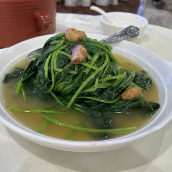Golden Soup Restaurant - Spinach with Whole Garlic - Seafood Near Me - San Gabriel, California Golden Soup Restaurant - Spinach with Whole Garlic - Seafood Near Me - San Gabriel, California