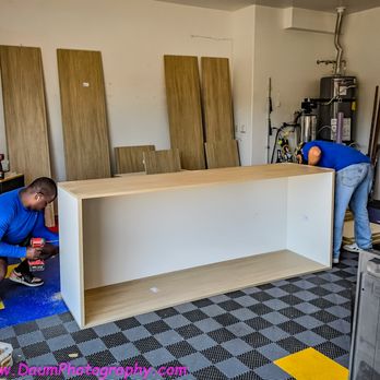 Garaginization - Crew putting together one of my new cabinets. - Cabinetry Near Me - Las Vegas, Nevada Garaginization - Crew putting together one of my new cabinets. - Cabinetry Near Me - Las Vegas, Nevada