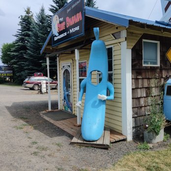 Blue Banana - a blue banana in front of a store - Coffee & Tea Near Me - Lostine, Oregon Blue Banana - a blue banana in front of a store - Coffee & Tea Near Me - Lostine, Oregon