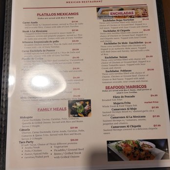 Fogata Mexican Restaurant - Menu Page 2 - Mexican Near Me - Hartford, Connecticut