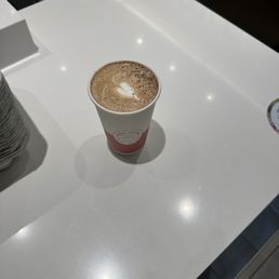 Mocha latte is my drink of choice but if the seasonal cherry one is there, it's even better. Mocha latte is my drink of choice but if the seasonal cherry one is there, it's even better.