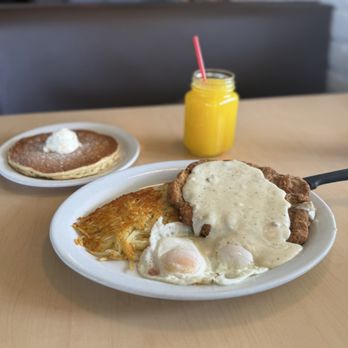 The Waffle Place - Country fried steak and eggs - Breakfast & Brunch Near Me - Fresno, California The Waffle Place - Country fried steak and eggs - Breakfast & Brunch Near Me - Fresno, California