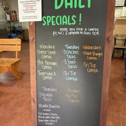 daily specials. daily specials.
