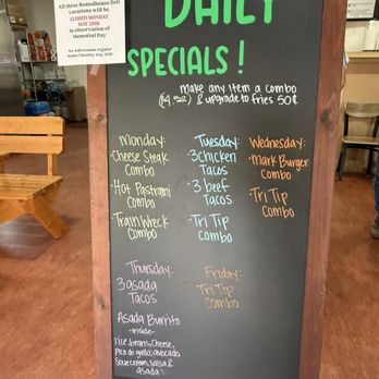Roundhouse Deli - daily specials. - Tacos Near Me - Sacramento, California Roundhouse Deli - daily specials. - Tacos Near Me - Sacramento, California