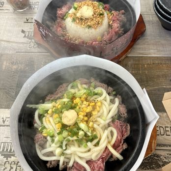 Sizzling Lunch - Garlic Beef Pepper Rice Curry Beef Udon - Japanese Near Me - San Jose, California Sizzling Lunch - Garlic Beef Pepper Rice Curry Beef Udon - Japanese Near Me - San Jose, California