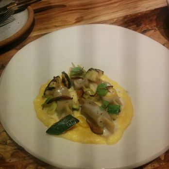 Barley Swine - Egg, Dumplings, and Zucchini - New American Near Me - Austin, Texas Barley Swine - Egg, Dumplings, and Zucchini - New American Near Me - Austin, Texas