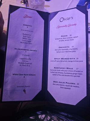 Menu photo 3 Oscar's Downtown Palm Springs Palm Springs, CA Menu photo 3 Oscar's Downtown Palm Springs Palm Springs, CA
