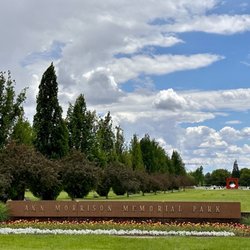 Ann Morrison Park - Park with water splash pad and statue