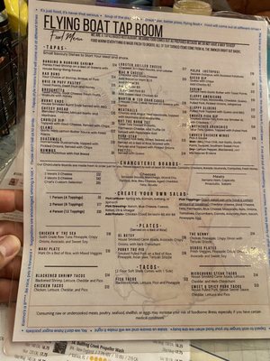 Menu photo 8 Flying Boat Tap Room Ocala, FL