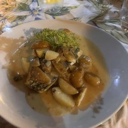 Ristorante Luca's - A lemon fish dish with potatoes!