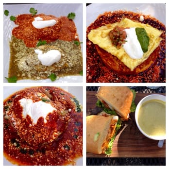 Anepalco - Huevos divorciados, Anepco's chilaquiles, huevos perdidos, cuban sandwich - Mexican Near Me - Orange, California
