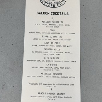 Capo Public House - Menu front - Sports Bars Near Me - Whittier, California