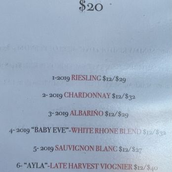 Sevtap Winery - White wine menu - Wine Tasting Room Near Me - Solvang, California