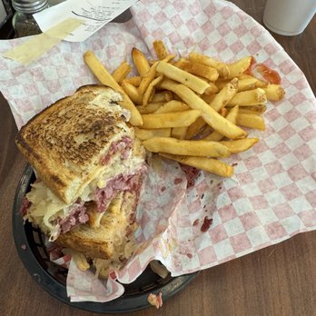 Coppell Deli - Rueben with fries. - Burgers Near Me - Coppell, Texas