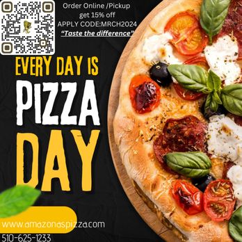 Amazona's Pizza - Order online and get 15% off your pickup order with code MRCH2024! Don't miss out on this tasty deal. Taste the difference - Pizza Near Me - Oakland, California Amazona's Pizza - Order online and get 15% off your pickup order with code MRCH2024! Don't miss out on this tasty deal. Taste the difference - Pizza Near Me - Oakland, California