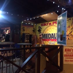 Kiki's Pizza - Their outdoor patio by the bar