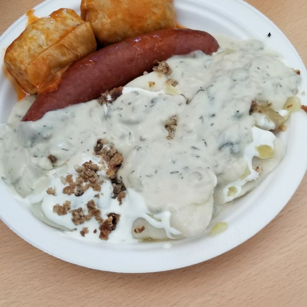Baba's Homestyle Perogies - a plate of food - Dumplings Near Me - Saskatoon, Saskatchewan