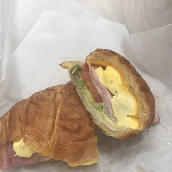 3rd Street Coffee - Breakfast croissant sandwich with avocado - Coffee & Tea Near Me - Downey, California