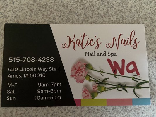 KATIES NAILS - 620 Lincoln Way, Ames, Iowa - Nail Salons - Phone Number