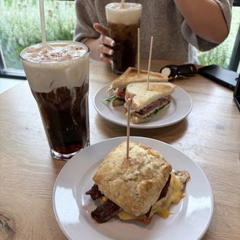 Ancora Cafe + Bakery - Pesto sandwich and biscuit sandwich - Coffee & Tea Near Me - Monona, Wisconsin