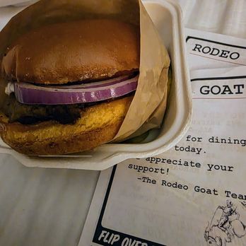 Rodeo Goat - Nanny Burger Sub Impossible Patty, No lettuce. - Burgers Near Me - Dallas, Texas