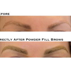 Permanent Makeup by Colleen | Microblading - My client was sick of her old discolored microbladed brows. She wanted better shape, color and symmetry.
