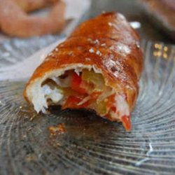 Pretzel Spot Cafe - Stuffed pretzel log at The Petzel Spot Cafe FOOD TRUCK!