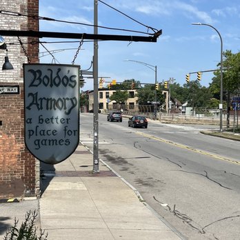 Boldo's Armory - Sign outside the entrance - Hobby Shops Near Me - Rochester, New York Boldo's Armory - Sign outside the entrance - Hobby Shops Near Me - Rochester, New York