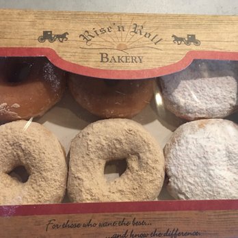 Rise'n Roll Bakery - 6 donuts for a little over $7., BUT THEY ARE MELT IN YOUR MOUTH DEELISH - Bakeries Near Me - Valparaiso, Indiana Rise'n Roll Bakery - 6 donuts for a little over $7., BUT THEY ARE MELT IN YOUR MOUTH DEELISH - Bakeries Near Me - Valparaiso, Indiana