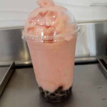 Wok In Kitchen - STRAWBERRY Smoothie with BOBA - Chinese Near Me - Riverside, California Wok In Kitchen - STRAWBERRY Smoothie with BOBA - Chinese Near Me - Riverside, California