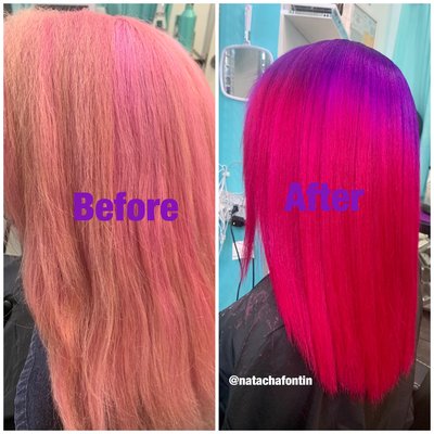 before and after color - My prior is the the health of my clients hair. I ensure that their hair stays healthy and customize a treatment plan for them to use at home after their color services . before and after color - My prior is the the health of my clients hair. I ensure that their hair stays healthy and customize a treatment plan for them to use at home after their color services .