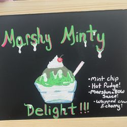 The Freeze - Our house special Sundae Marshy Minty Delight house special Sundae