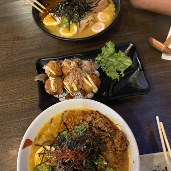 Mitaka Japanese Ramen House - Tantannem (bottom) + Miso (top) - Noodles Near Me - Bradenton, Florida Mitaka Japanese Ramen House - Tantannem (bottom) + Miso (top) - Noodles Near Me - Bradenton, Florida