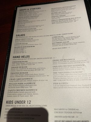 Menu photo 2 J.B. Dawson's Restaurant & Bar Lancaster, PA