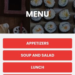 Website menu Website menu
