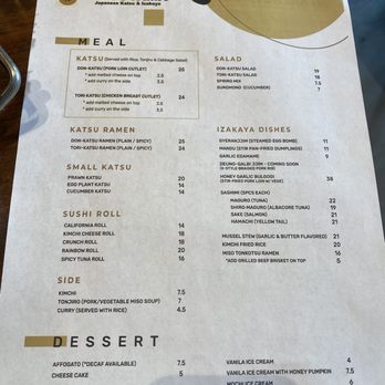 Katsuyama - Menu as of 3.10.2024 - Izakaya Near Me - Palm Desert, California Katsuyama - Menu as of 3.10.2024 - Izakaya Near Me - Palm Desert, California