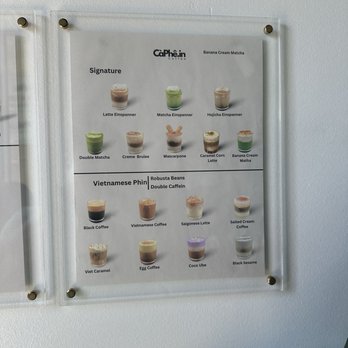 CaPhein  Coffee - Menu - Coffee & Tea Near Me - Austin, Texas