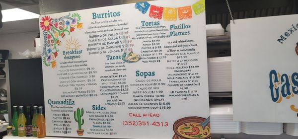 Menu photo 5 Casita Luna Ocala, FL Menu photo 5 Casita Luna Ocala, FL