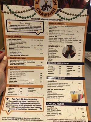 Menu photo 6 King Cajun Crawfish Orlando, FL