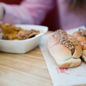 The Original Skins' - two hot dogs and a bowl of chips - Hot Dogs Near Me - Anderson, South Carolina The Original Skins' - two hot dogs and a bowl of chips - Hot Dogs Near Me - Anderson, South Carolina