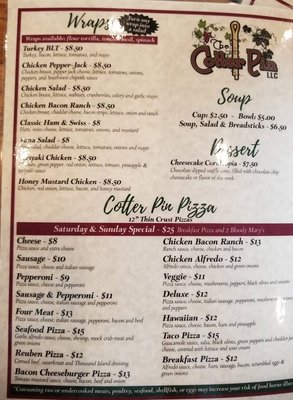Menu photo 6 The Cotter Pin Sparta, WI