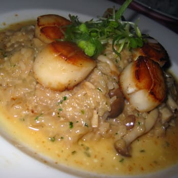 Cafe Hiro - Seared Scallops with Mushroom Risotto - Italian Near Me - Cypress, California