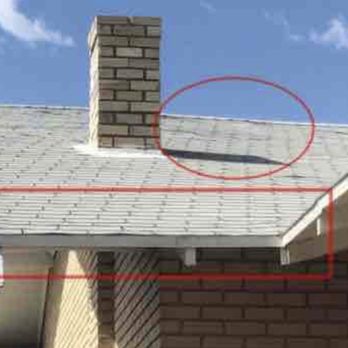 Repair First Roofing - Sagging and hail damage (before pic) - Roofing Near Me Repair First Roofing - Sagging and hail damage (before pic) - Roofing Near Me