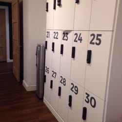 Tribe Yoga - I liked the lockers - no pound coins required!